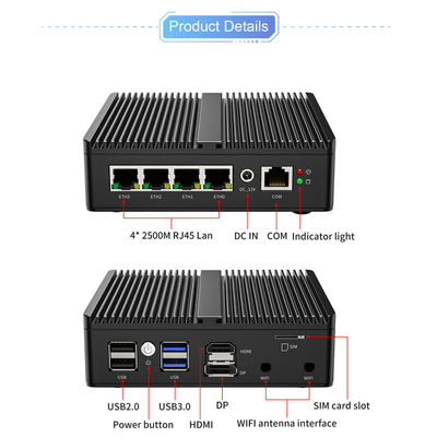comprar Industrial Fanless Mini pc N5105 computadora portátil Linux mini pc computadora sin ventilador online manufacture