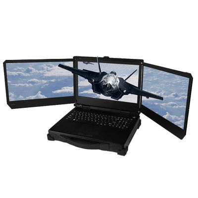 comprar 17.3 pulgadas Triple pantalla militar portátil robusto núcleo i7 12700T con Nvidia T1000 tarjeta de vídeo estación de trabajo online manufacture