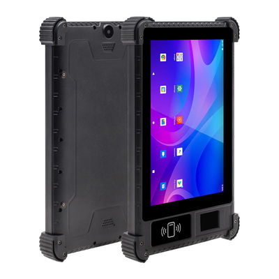 Pulgada biométrica 4G del Tablet PC 8 del OEM de la pantalla táctil de Nfc Rfid de la huella dactilar de la seguridad rugosa