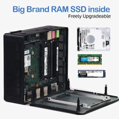 El más nuevo y poderoso intel 11th gen core i7 1165G7 i5 1135G7 i3 1115G4 2 * HD-MI DP Iris Xe Graphics mini pc de escritorio para el hogar b